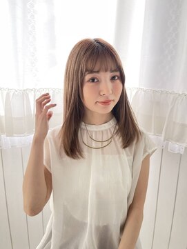 アッシュ 亀戸店(Ash) レイヤーミディアム☆愛されミルクティーベージュ