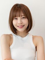 ケアリー 浦和美園(Carelly)&nbsp;大人かわいい前髪セシルカットココアブラウンフリンジウェーブす