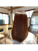 艶感ヘアー/ベージュブラウン/セミロング