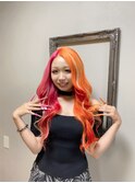#名古屋#栄#プルエクステ#ロング#ハイライト#ギャル#10代#20代