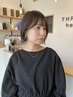 【自然な丸み】前髪ストレート＋前髪カット→9900