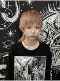 オレンジベージュ シャギーウルフ