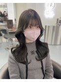 【韓国風】20代、30代◎内巻きくびれ厚めシースルーバング