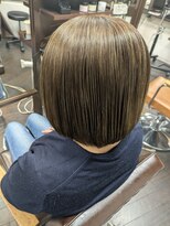 シンクヘアー(think hair by tori) 暗めの白髪染めからの極細ハイライト♪