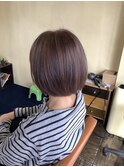 ナチュラルな白髪ぼかしハイライト
