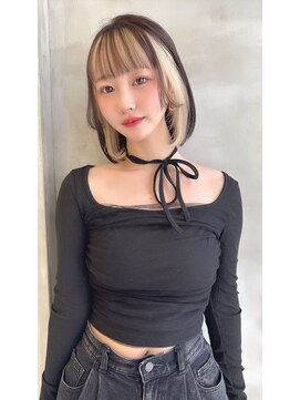 ロンド ストラーダ 心斎橋(Lond strada) レイヤーボブ×ハイトーン[心斎橋/髪質改善]