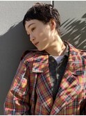 大人30代40代白髪ぼかしピクシーショートベリーショート