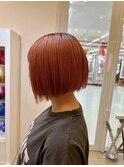 前下がり切りっぱなしショートボブ