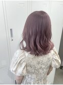 ピンクラベンダーパープルカラーブリーチダブルカラー横浜横浜駅