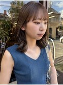 透明感カラー/シアーカラー/ミディアムヘア/くびれスタイル