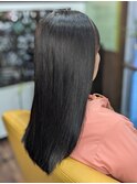 黒髪ツヤ髪質改善ロング