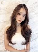 中華美女ワンホンヘア×モカベージュ