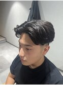 MEN’S HAIR/ブルーブラック/フェザーパーマ/柏