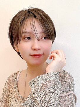 セイドット オモテサンドウ(Say. omotesando) Say.ショートボブオリーブグレーヘーゼルグレージュ丸みショート