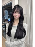 艶感グレージュヘア/38mmレイヤーカット