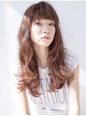 [shiomi H]ラフなロングヘア×透明感オレンジブラウンカラー