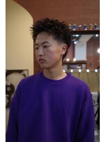 エディ(Edy) メンズパーマツイストスパイラルパーマ刈り上げ眉毛カット岡山