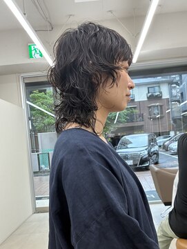 ブラウン(Brown) ウルフレイヤーパーマ