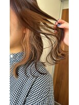 ラーム 出雲朝倉店(rame)&nbsp;ベージュ×波巻きロング