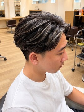 ラファンス 栗林店(LaFENCE) メンズ/フェザーパーマ/マッシュショート