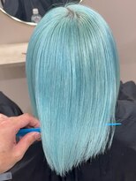 セレーネヘアーレイズ 梅田店(Selene hair Raise)&nbsp;デザインカラー☆ライトブルー