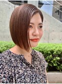 #パツっと　#ナチュラルボブ #切りっぱなし
