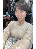 ショート×韓国マッシュ×アースカラー×大人かわいい