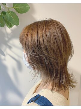 ナルヘアー 越谷(Nalu hair) ハイトーン/ピンクベージュ/ウルフレイヤー