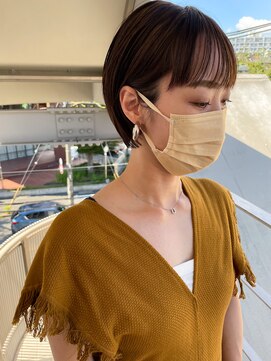 オーシャン(Ocean) ［OCEAN　Hair&Life]シースルーバング/くびれショート/丸み