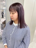 ジェム(GEM) ラベンダーグレー/オン眉/切りっぱなしカット