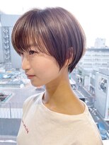 アイティー バイ アルバム 中野店(IT by ALBUM) ショートボブ_ミニウルフテラコッタくすみブルー_28705