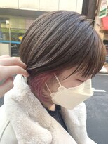 テトラ バイ ネオリーブ 横浜西口店(tetra by neolive)&nbsp;ショート×インナーカラーピンク＊*