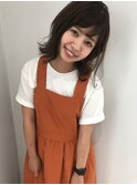20代30代40代50代ひし形デジタルパーマエアリーミディ黒髪