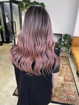 メリー オオサカ(Merly Osaka)&nbsp;色落ちも綺麗なピンクバレイヤージュ_ash pink_