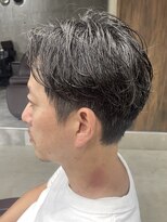 フイ 自由が丘(men's salon Hui)&nbsp;メンズ/アップバング/ツーブロックマッシュ/束感ショート波巻き