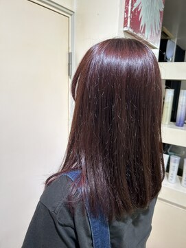 アズール 草加(azule) 艶々イルミナカラー　サンセットルビー