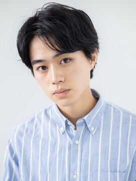 モッズヘアメン 名護大東店(mod's hair men) ビジカジOKな万能ネイビーブラックショートスタイルc名護大東