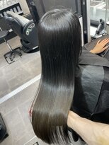 ピリオド 赤坂(Period.) 地毛に戻していきたい!ブラック&オリーブ グラデーション