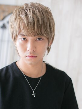 トニーアンドガイメン ホテル京阪仙台店(TONI&GUY MEN) 外国人風カラーでモテ髪の束感くせ毛風ミニウルフi仙台