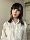 レイヤーカット/顔まわりカット/デザインカラー/インナーカラー
