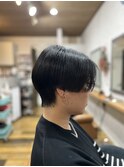 黒髪ハンサムショート[盛岡/ショートカット/トリートメント］