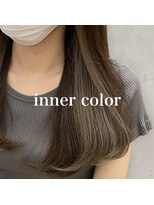 アース 天満橋店(HAIR & MAKE EARTH)&nbsp;20代30代小顔ヘルシー艶感グレージュイヤリングカラー外ハネ