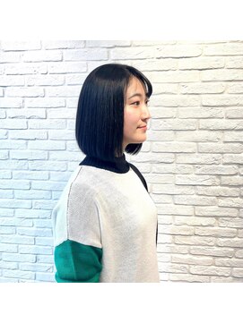 マサゴ アヴェダ(masago AVEDA) ハードなくせ毛さん→サラサラストレートボブ