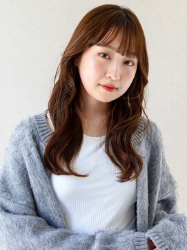 ヘアサロン ガリカ 表参道(hair salon Gallica) 韓国風ゆる巻きロング×波巻き×メープルブラウン