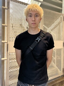 ゼストプール(ZEST POOL) men's ブロンド　ダウンバングショート