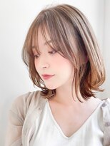 ネイロ 錦糸町(NeiRo)&nbsp;魅力倍増カールセミディシアーカラーダークアッシュショートヘア