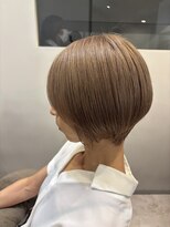 アナザーワールドココン(ANOTHER WORLD cocon) ショートボブ　全頭ブリーチブラウンベージュ
