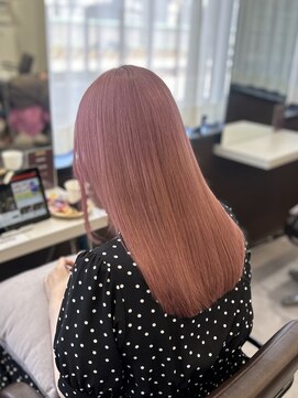 コビーバイジーナ 梅田茶屋町(Coby by Zina) ピンクカラー＊ブリーチ【hina】