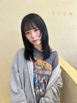 スニュウ(snuw)&nbsp;【snuw mina】レイヤーカット/フェイスレイヤー/透明感カラー