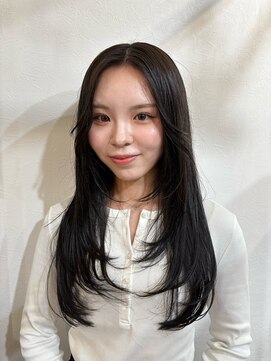 赤み消しカラー/暗髪/レイヤーカット/袋町